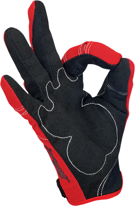 BILTWELL Moto Gloves - Red/White/Blue - Small 1501-1208-002