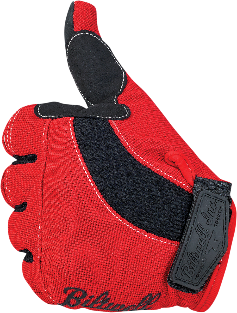 BILTWELL Moto Gloves - Red/White/Blue - XS 1501-1208-001