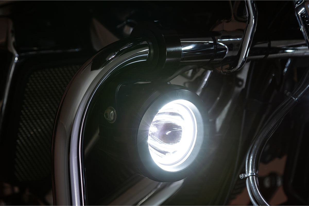 Ciro Spotlight w/ Engine Guard Mount - Black 45019 - Cycle City Outdoors