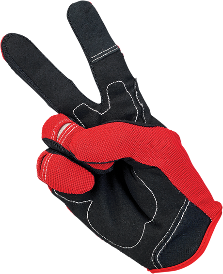 BILTWELL Moto Gloves - Red/White/Blue - XS 1501-1208-001