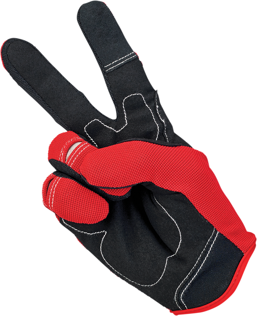 BILTWELL Moto Gloves - Red/White/Blue - XL 1501-1208-005