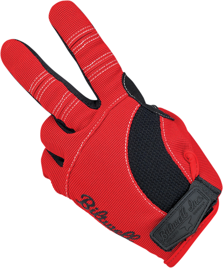 BILTWELL Moto Gloves - Red/White/Blue - Small 1501-1208-002