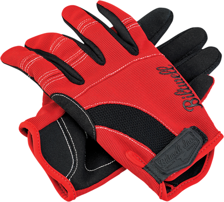 BILTWELL Moto Gloves - Red/White/Blue - Small 1501-1208-002