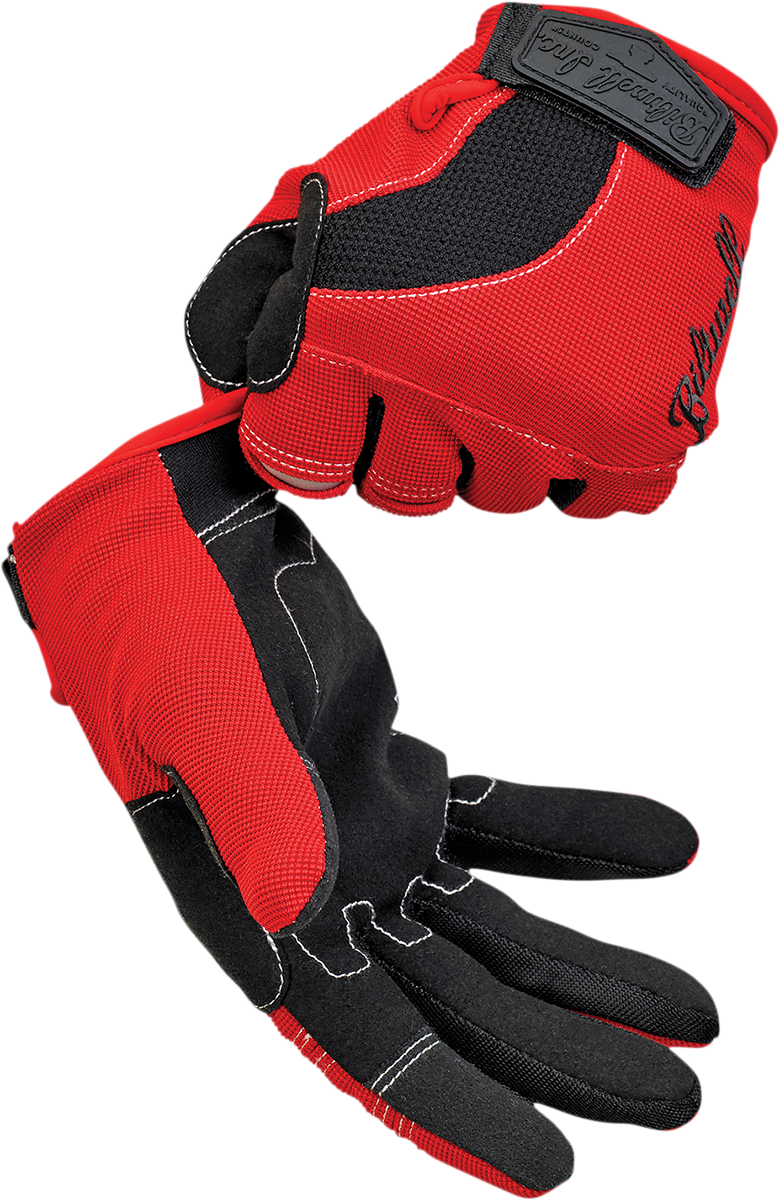 BILTWELL Moto Gloves - Red/White/Blue - Small 1501-1208-002