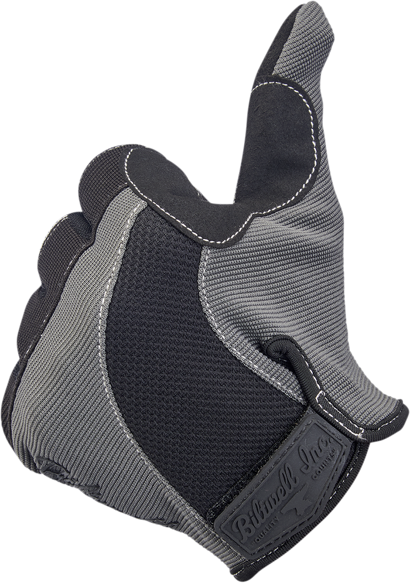 BILTWELL Moto Gloves - Gray/Black - Medium 1501-1101-003