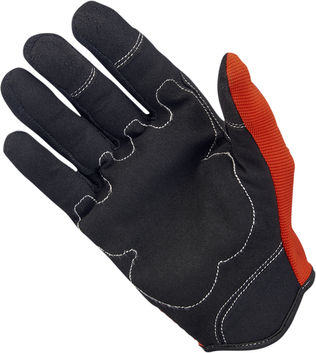 BILTWELL Moto Gloves - Orange/Black - Large 1501-0106-004