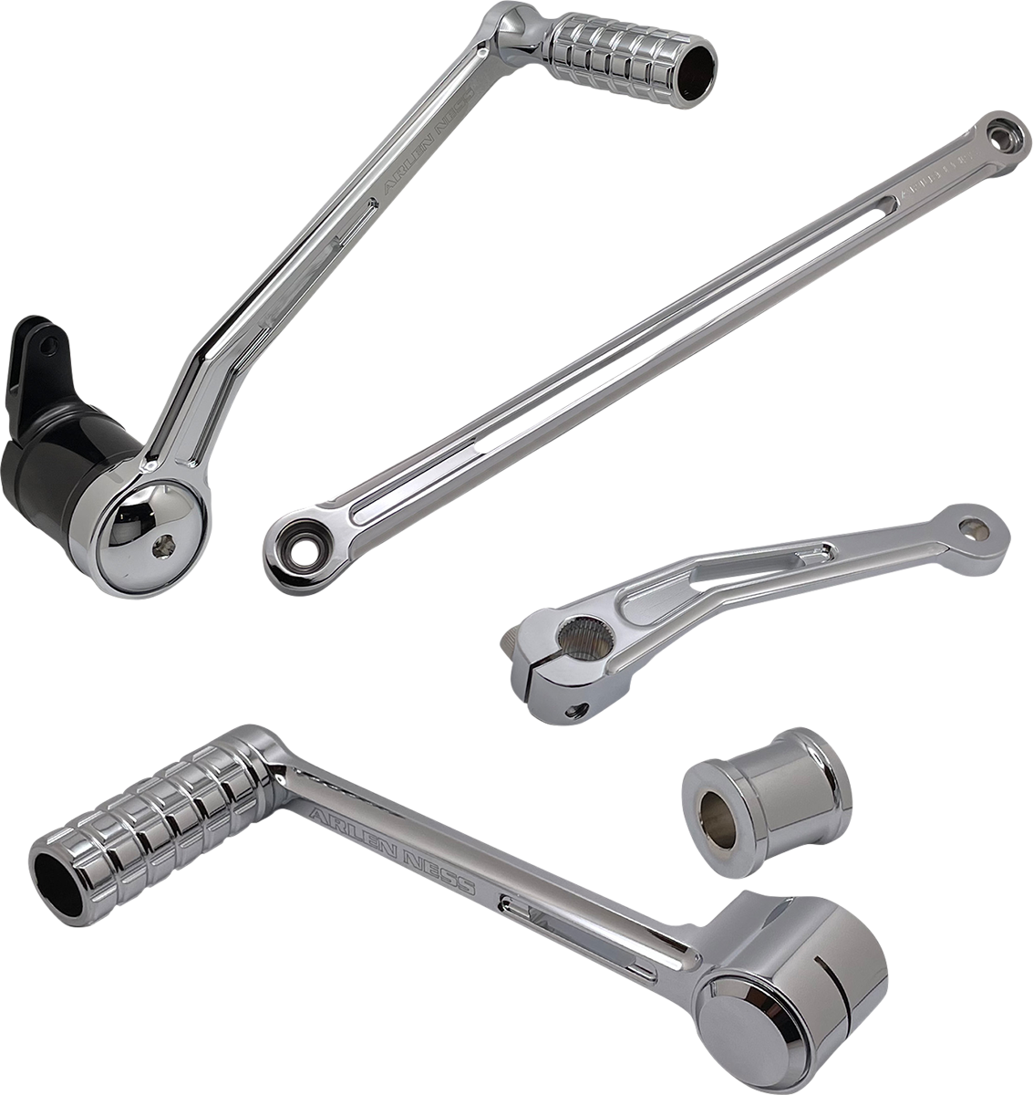 ARLEN NESS Deep Cut Foot Control Kit w/ Heel/Toe Shifter - Chrome 420-107