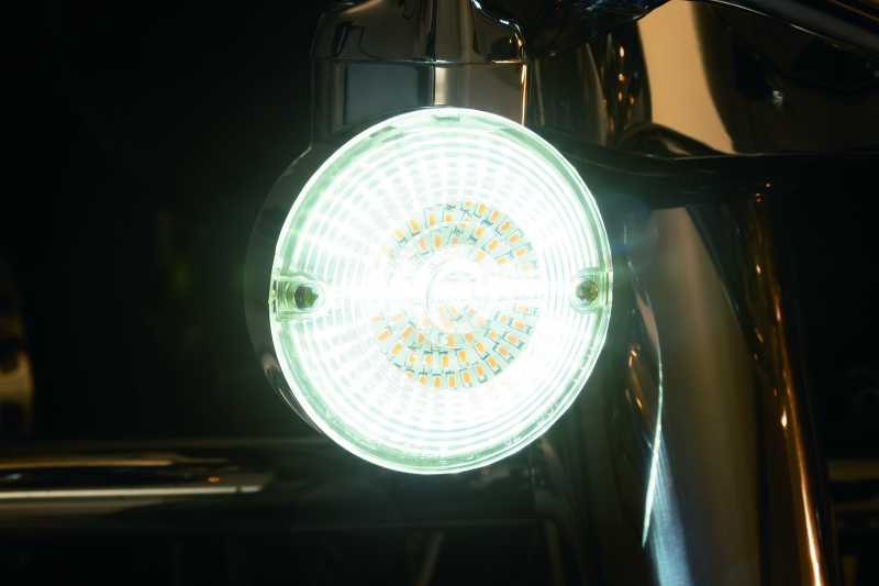 Kuryakyn Luminez L.E.D. Front Turn Signal Insert 1157 White/Amber - Cycle City Outdoors