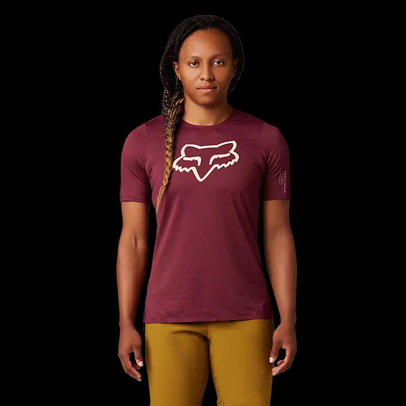 Fox Racing - Womens Flexair Ss Jersey - Drk Mrn - S