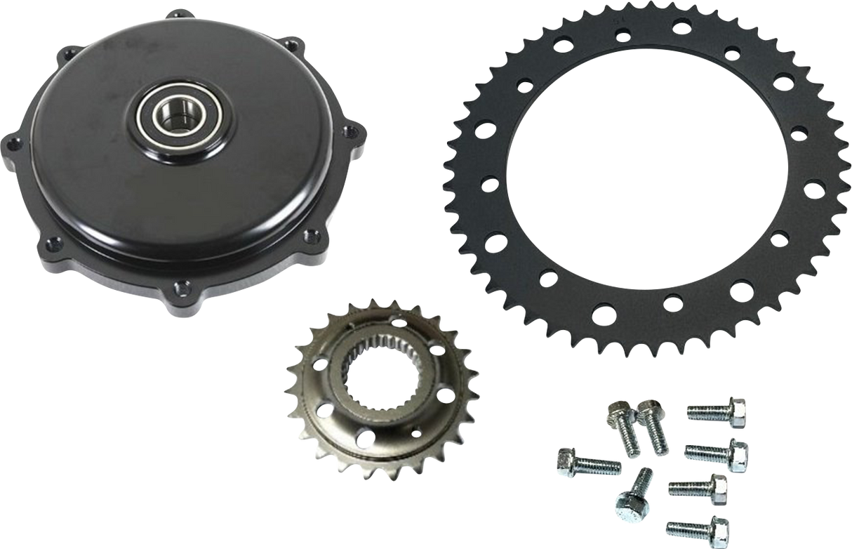 DRAG SPECIALTIES Conversion Sprocket Kit - Chrome - M8 Touring/Trike 201408