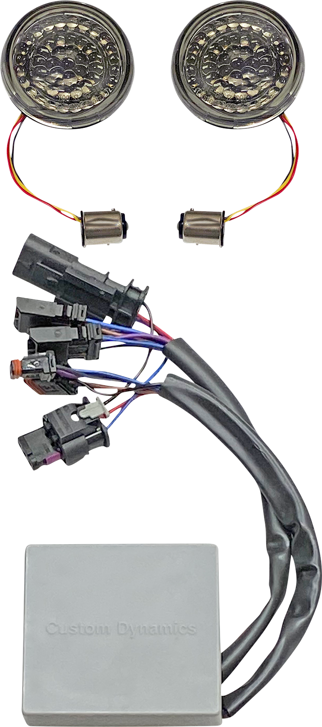 Custom Dynamics Solid Amber Turn, Red Run/Brake w/ Brake Strobe for M8 Sportster CD-STS-RSGST - Cycle City Outdoors