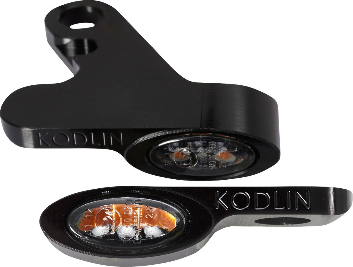 KODLIN USA LED 2-1 Front Turn Signal w/ Running Light - Black K68500
