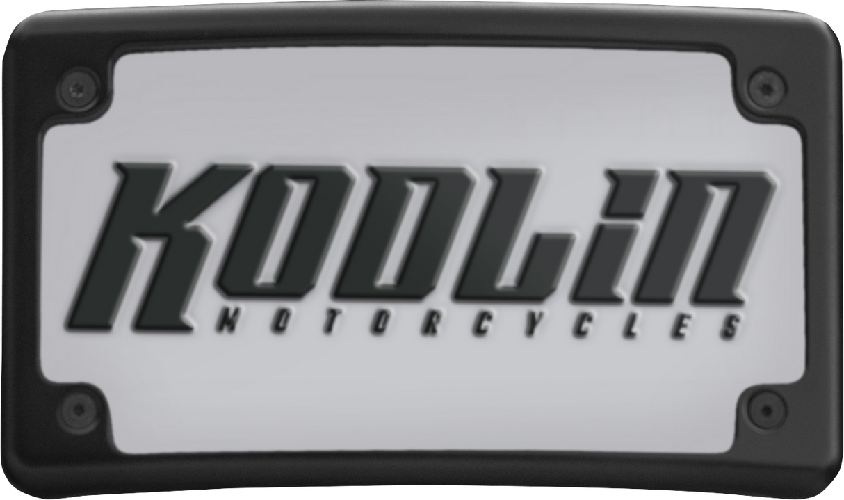KODLIN USA License Plate Kit - Curved - Black KUS20100