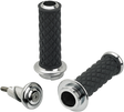 BILTWELL Alumicore Grips - TBW - Chrome 6605-105-01