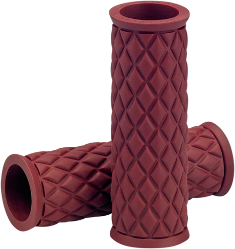 BILTWELL Alumicore Grips - Replacement - Oxblood 6706-0301