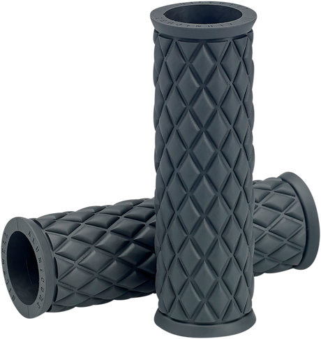 BILTWELL Alumicore Grips - Replacement - Gray 6706-0501