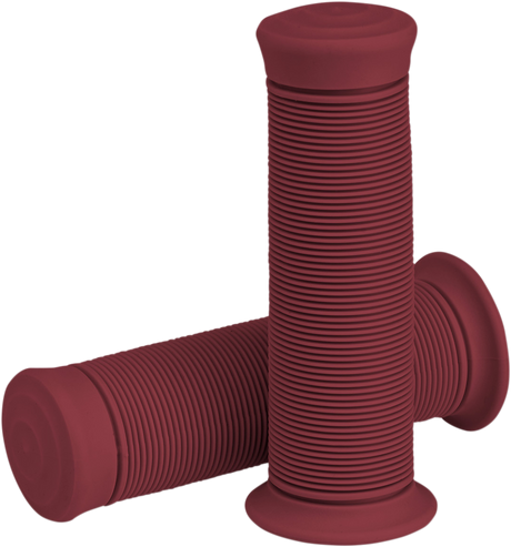 BILTWELL Kung Fu Grips - 1" - Oxblood 6701-0301