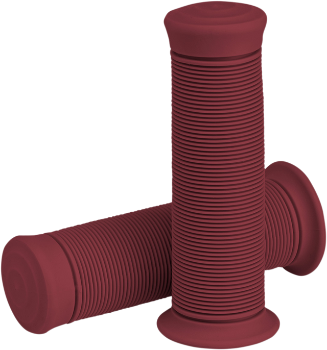 BILTWELL Kung Fu Grips - 1" - Oxblood 6701-0301