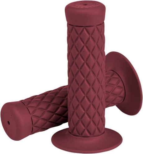 BILTWELL Thruster Bar Grips - 1" - Oxblood 6702-0301