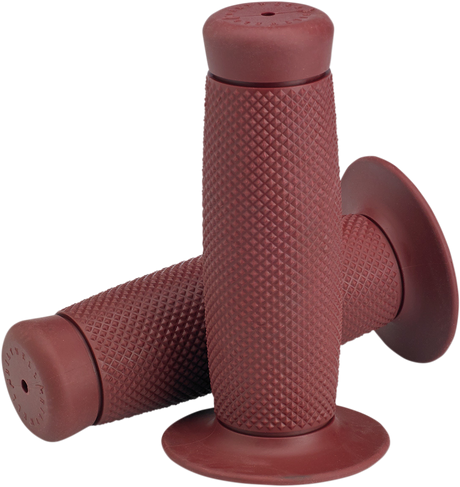 BILTWELL Renegade Bar Grips - 1" - Oxblood 6704-0301