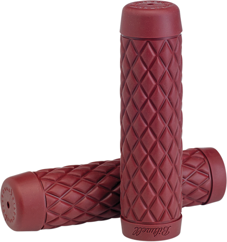 BILTWELL Torker Grips - 7/8" - Oxblood 6705-0378