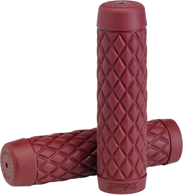 BILTWELL Torker Grips - 7/8" - Oxblood 6705-0378