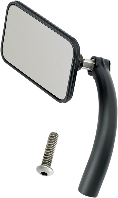 BILTWELL Mirror - Utility - Side View - Rectangle - Perch - Black - Each 6502-100-101