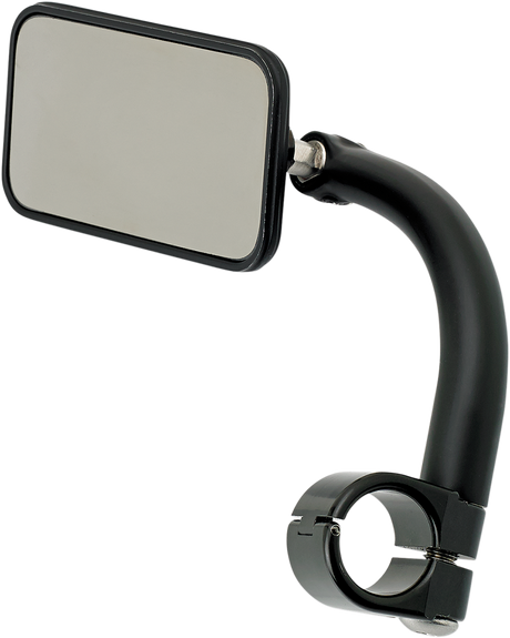 BILTWELL Mirror - Utility - Side View - Rectangle - Clamp-On - Black - 1" 6502-201-101