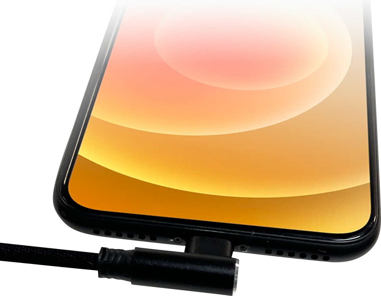 RIDEPOWER 90? USB to 90? Lightning Cable - Charger - Single-End - 18" RP90DEGUSBLHT18