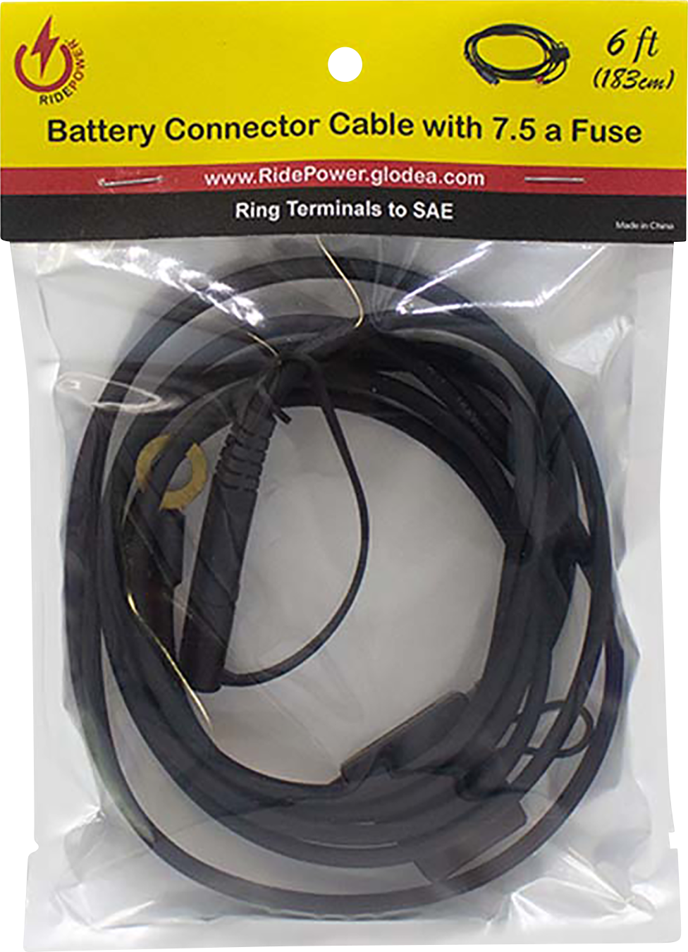 RIDEPOWER SAE to Ring Terminal Cable - Charger - 6' RPBT6FT