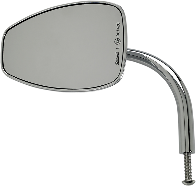 BILTWELL Mirror - Utility - Side View - Teardrop - Perch - Chrome - Each 6504-400-531
