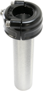 BILTWELL 1" Whiskey Throttle Assembly - Single Cable - Black 6601-201-01