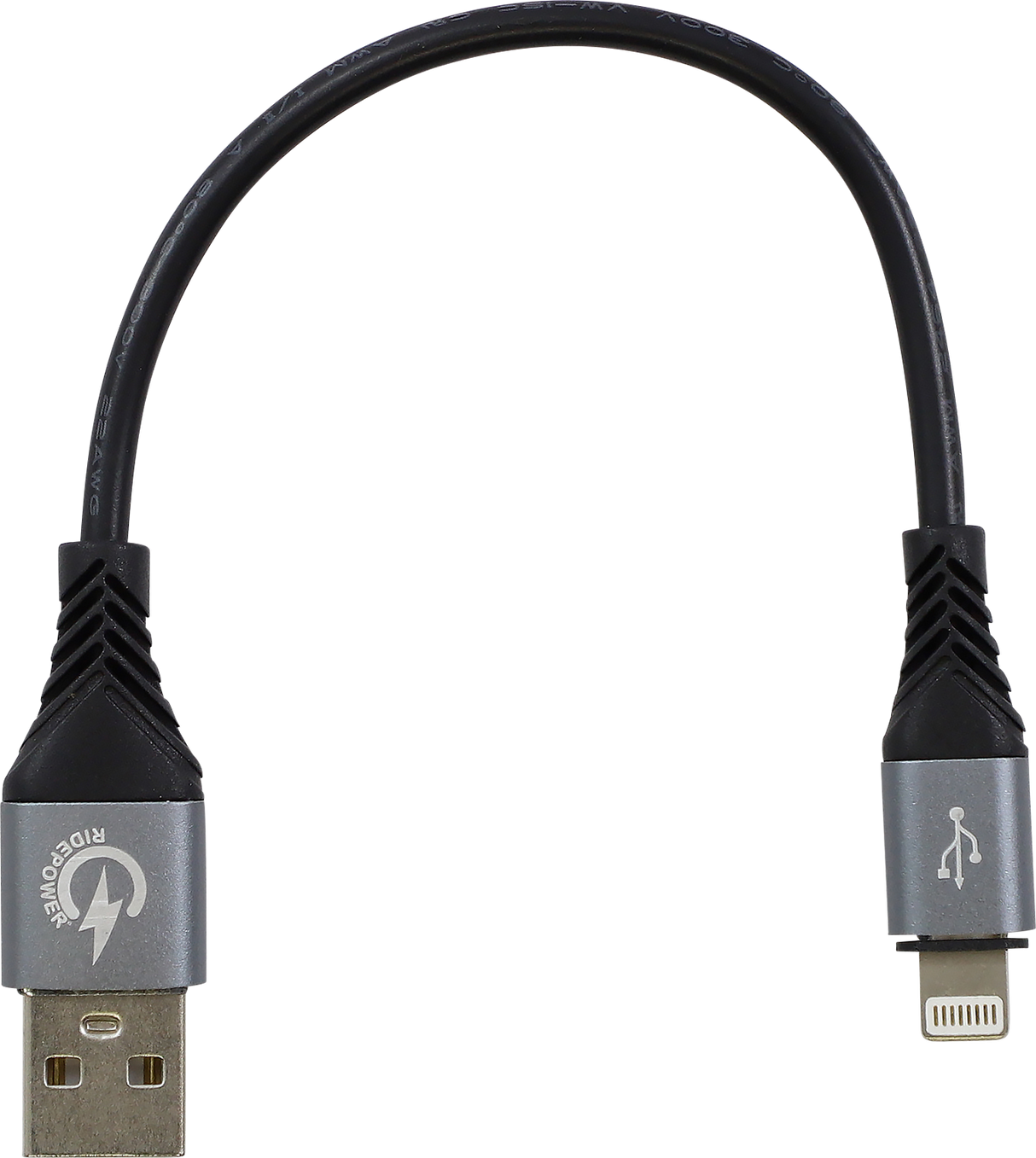 RIDEPOWER USB to Lightning Cable - Charger - Single-End - 7-1/2" RPUSBLHT75