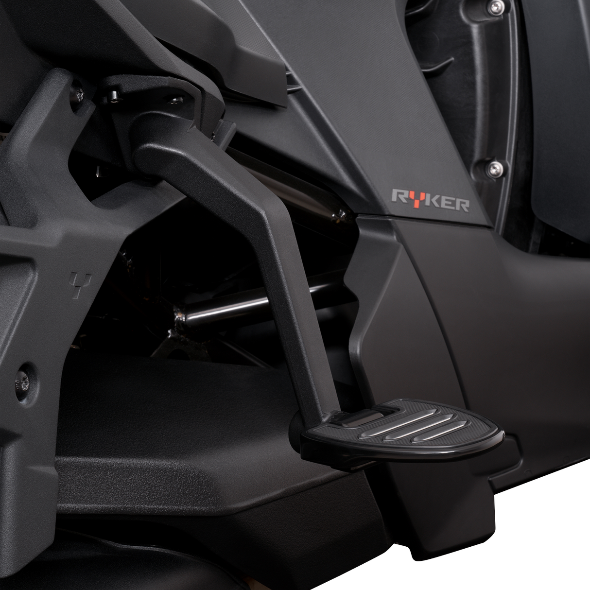 SHOW CHROME Adjustable Passenger Boards - Black - Ryker 41-413BK