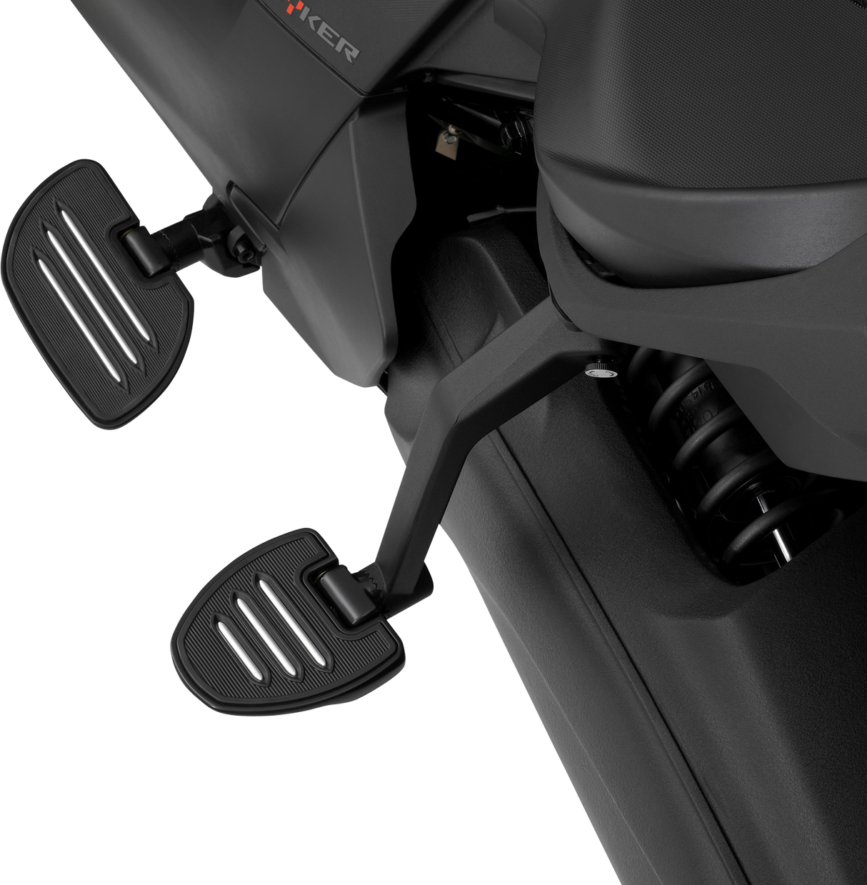 SHOW CHROME Adjustable Passenger Boards - Black - Ryker 41-413BK