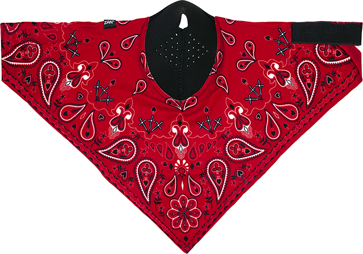 ZAN HEADGEAR Neodanna? SportFlex? Face Mask - Red Paisley NEOL106