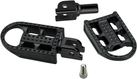 BILTWELL Mushman Footpegs - Step - Black Electroplated 7002-201-03