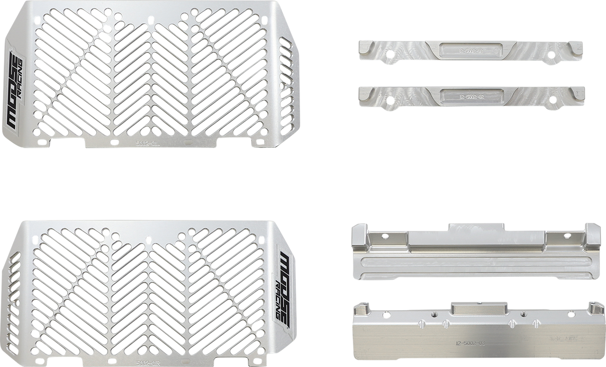 MOOSE RACING Billet Radiator Guards - Silver - Yamaha 12-5002 - Cycle City Outdoors