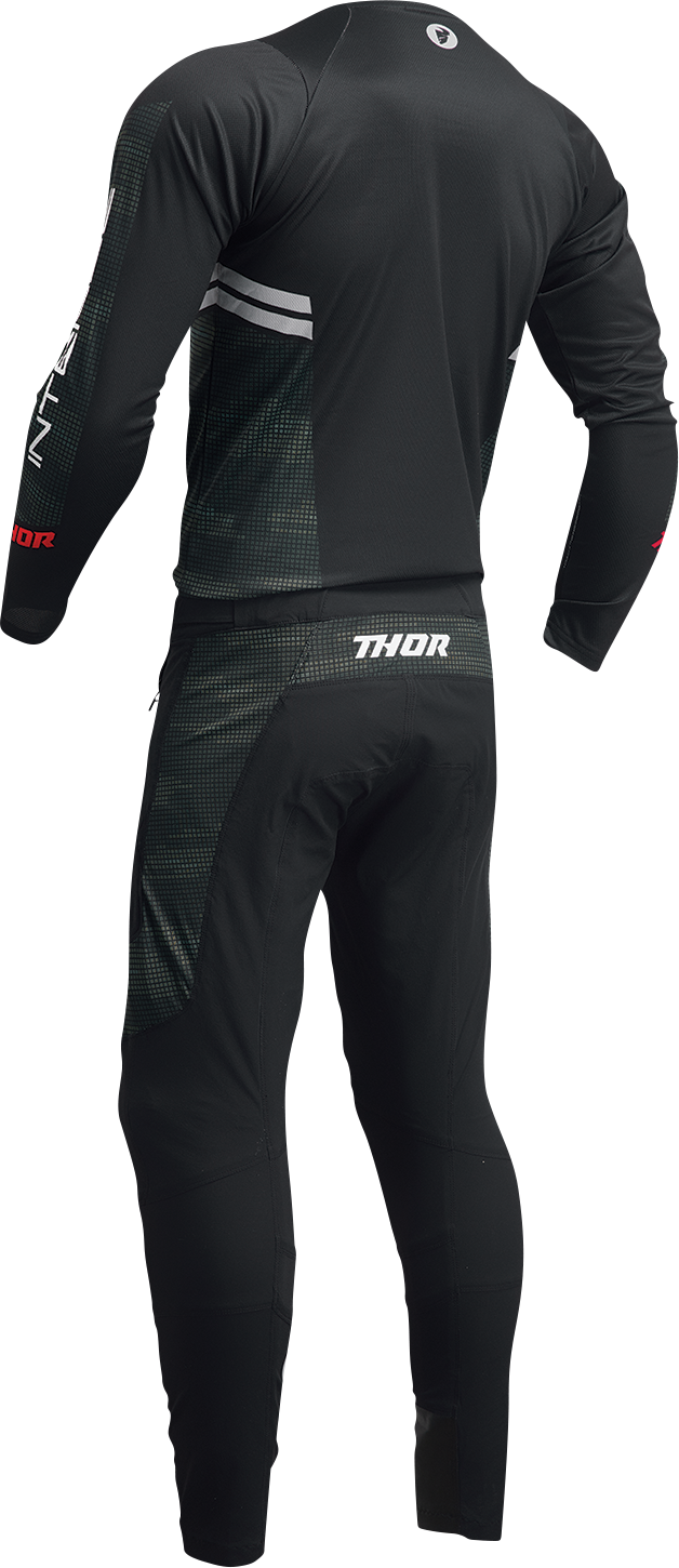 THOR Intense Assist Berm Long-Sleeve Jersey - Black/Camo - Medium 5020-0224 - Cycle City Outdoors