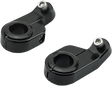 BILTWELL O/S Speed Clamps - Black Electroplated - Angled 6903-201