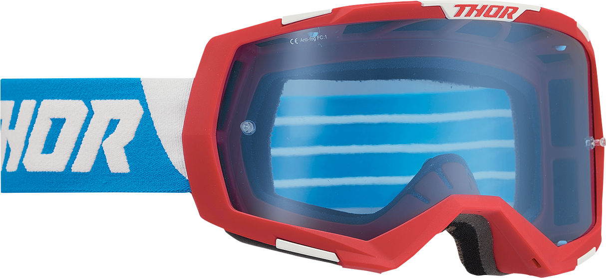 Thor Regiment Goggles - Red/White/Blue - Blue 2601-2967 - Cycle City Outdoors