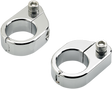 BILTWELL O/S Speed Clamps - Chrome - Straight 6907-105