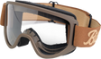 BILTWELL Moto 2.0 Goggle - Script - Chocolate - Clear Lens 2101-5801-012
