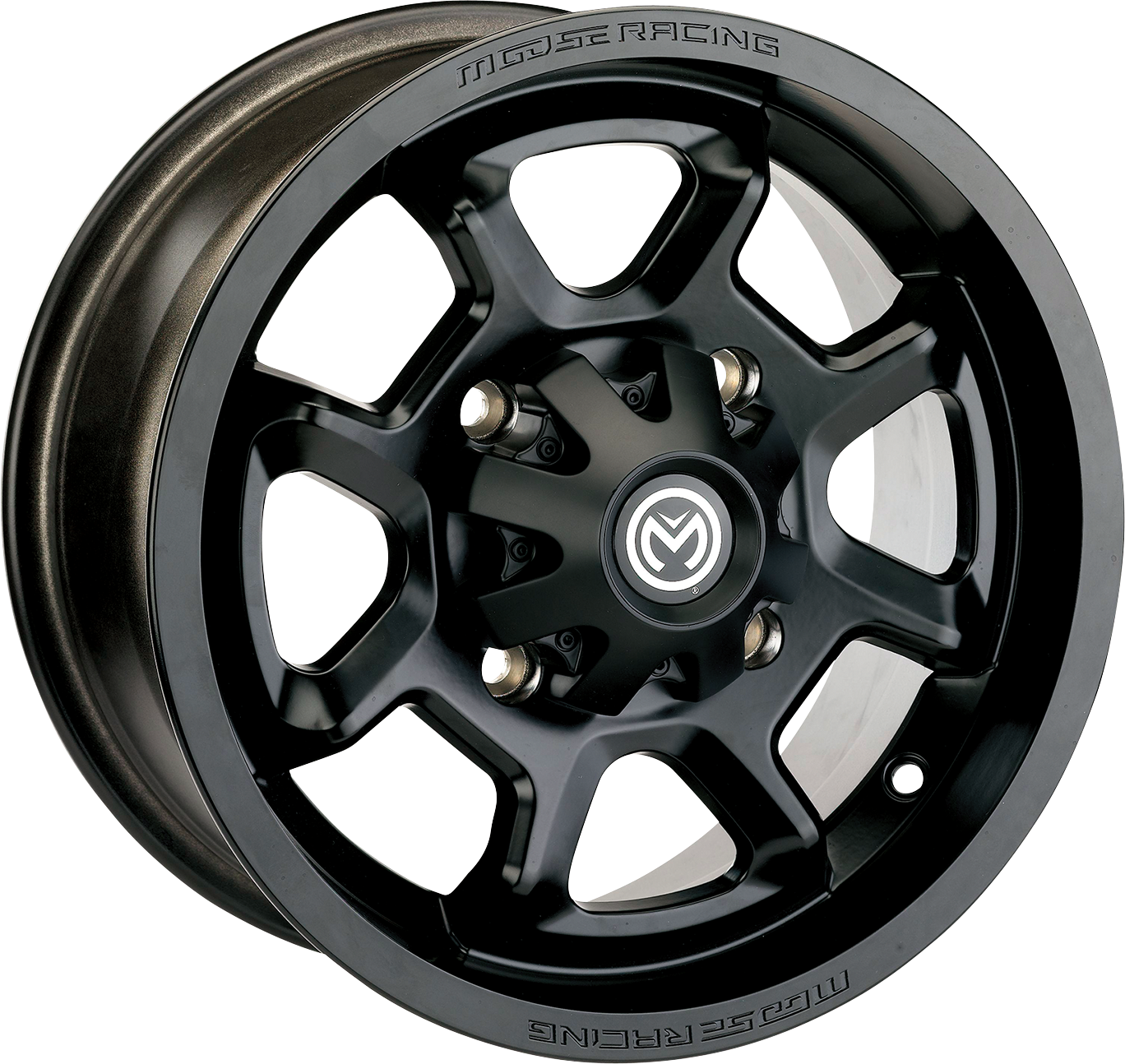 MOOSE UTILITY Wheel - 415X - Front - Black - 12x7 - 4/110 - 4+3 415MO127110MB4