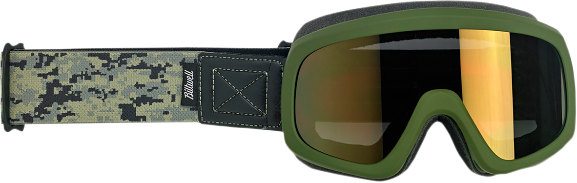 BILTWELL Overland 2.0 Goggle - Grunt - Olive Camo - Bronze Lens 2111-6003-008
