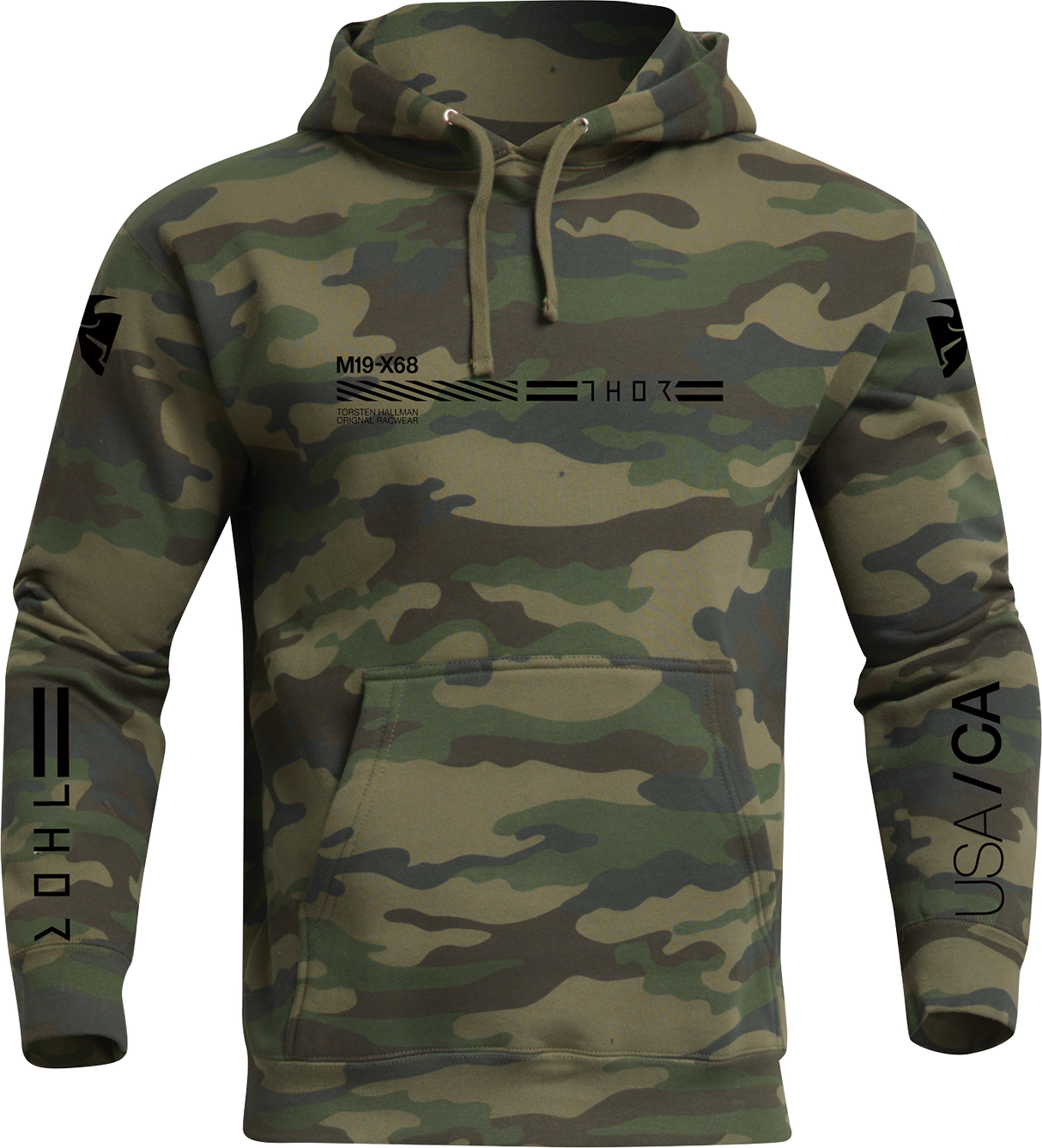 Thor Division Fleece Pullover Sweatshirt - Forest Camo - Small 3050-6306 - Cycle City Outdoors