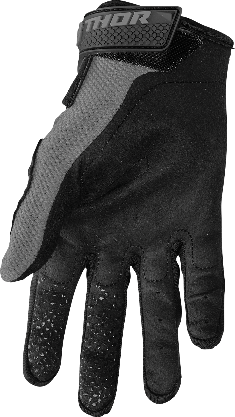 Thor Youth Sector Gloves - Gray/White - Medium 3332-1751 - Cycle City Outdoors