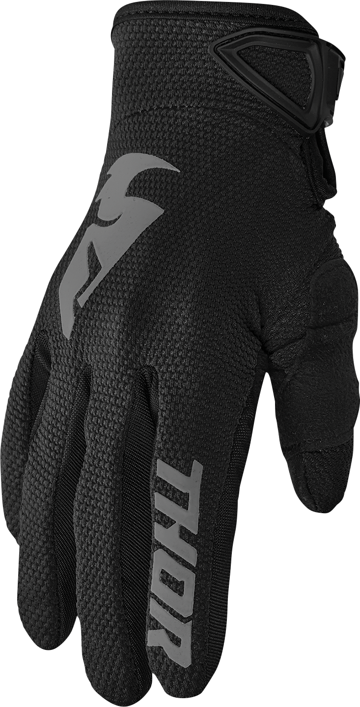 THOR Sector Gloves - Black/Gray - XS 3330-7249