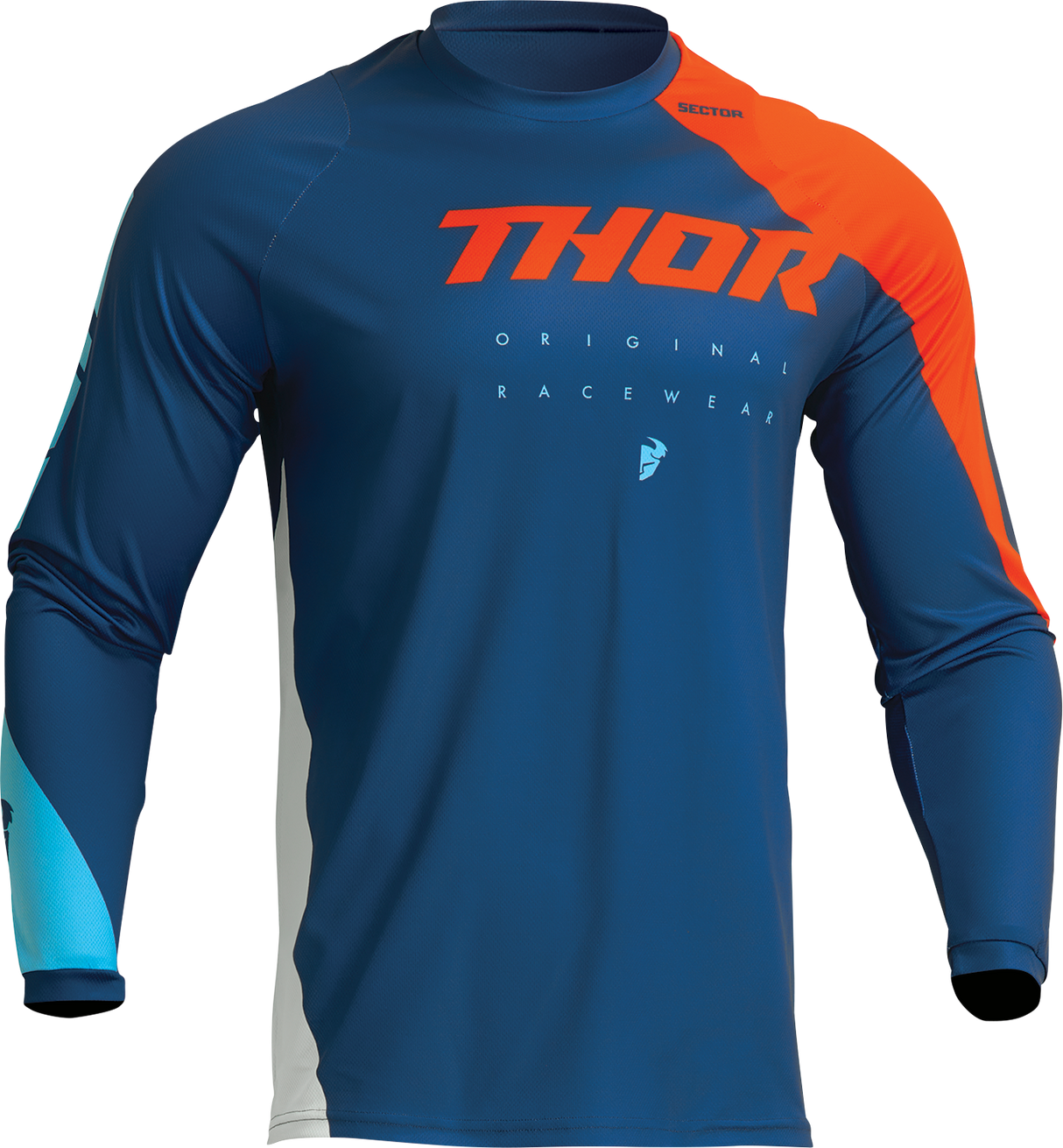 THOR Sector Edge Jersey - Navy/Orange - XL 2910-7149