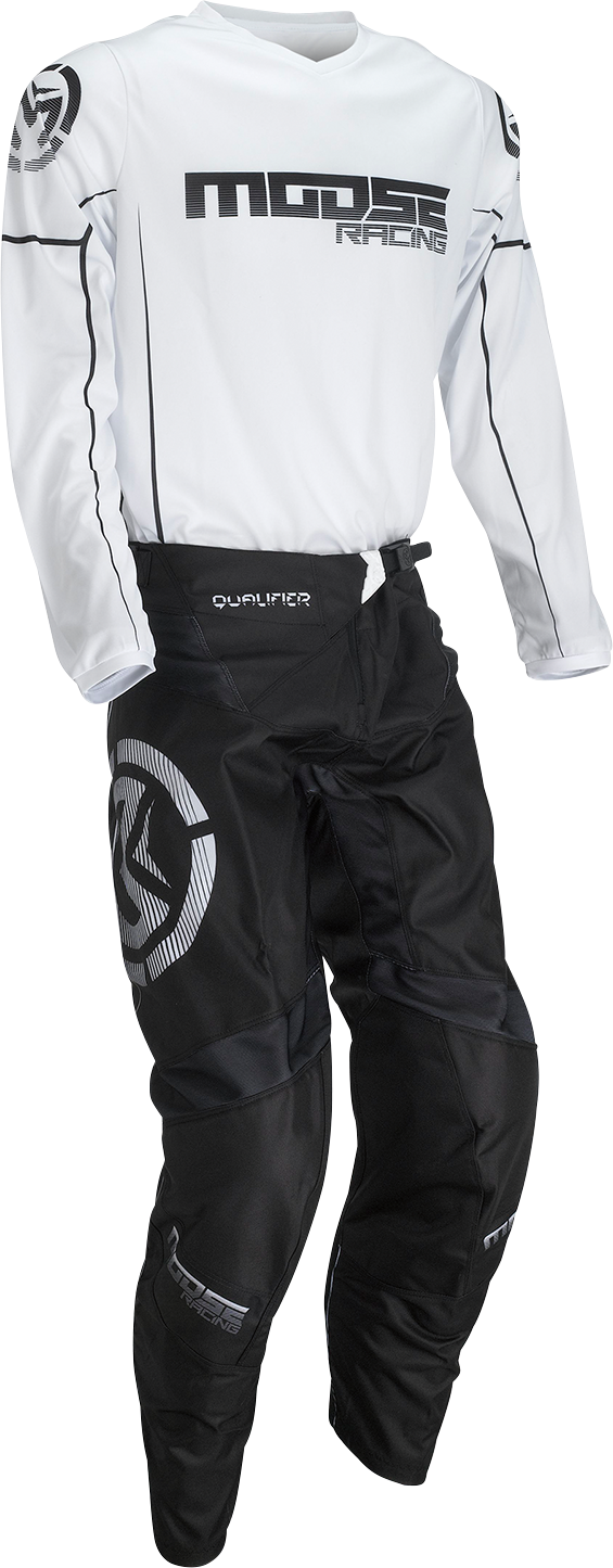 MOOSE RACING Qualifier? Pants - Black/White - 38 2901-10355 - Cycle City Outdoors